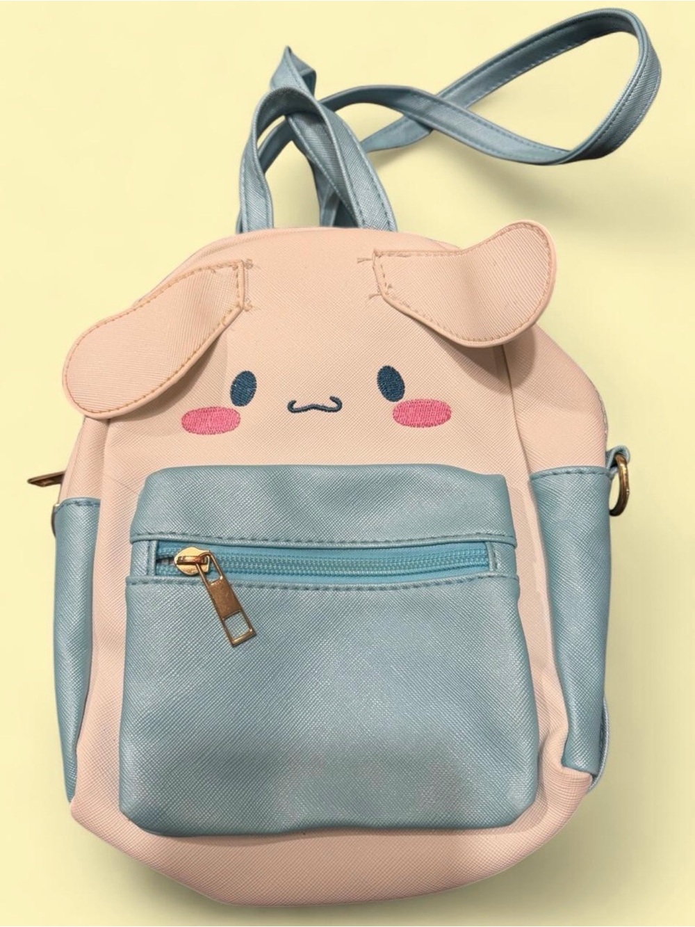 Sanrio Pink and Light Blue Cinnamon Roll Kids Mini Backpack Purse Bag